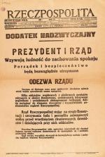 Dodatek nadzwyczajny Rzeczpospolitej z 12 maja 1926 r. 